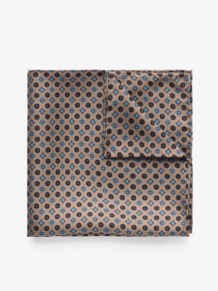 Beige Pocket Square
