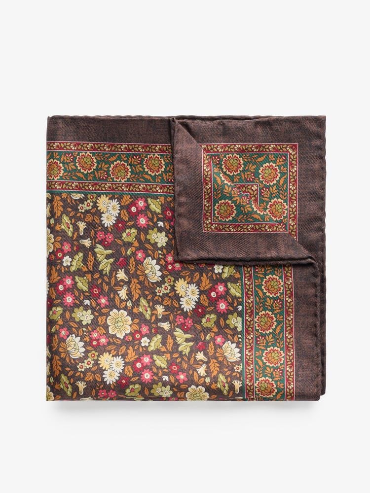 Brown Pocket Square