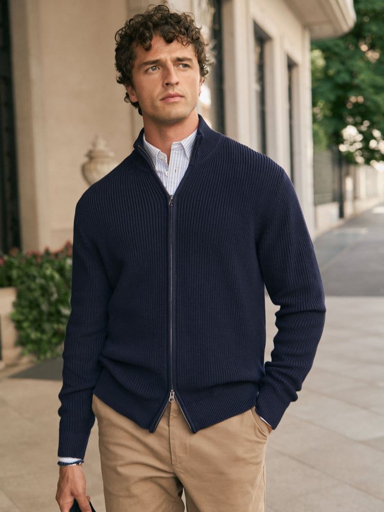 Navy Blue Cardigan