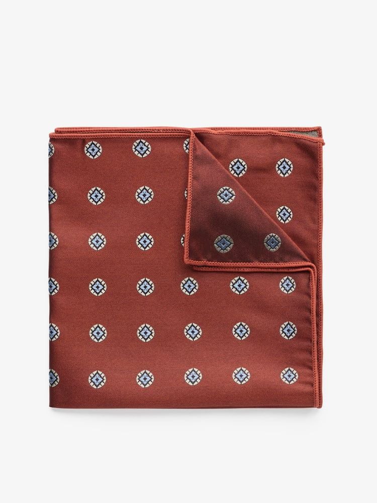 Terracotta Pocket Square