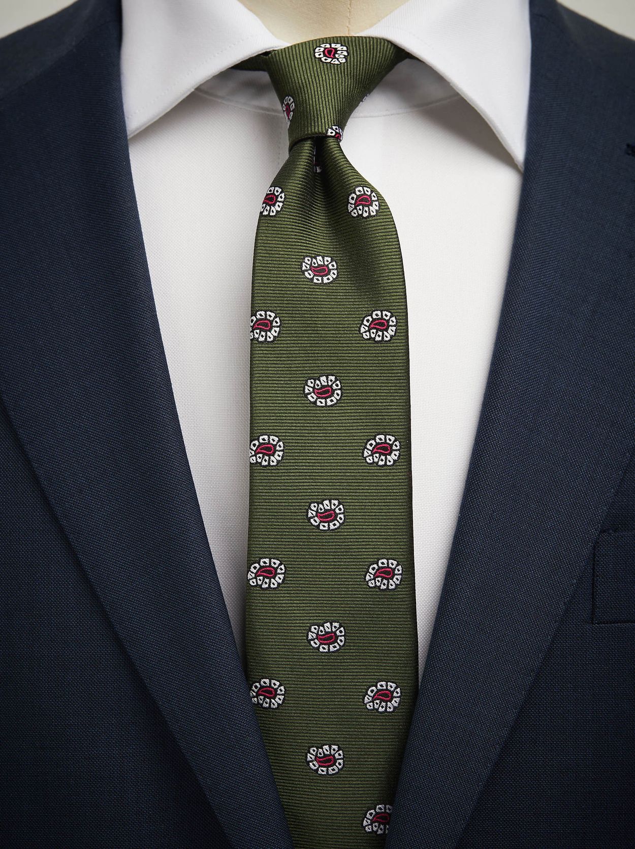 Grüne Paisley Krawatte