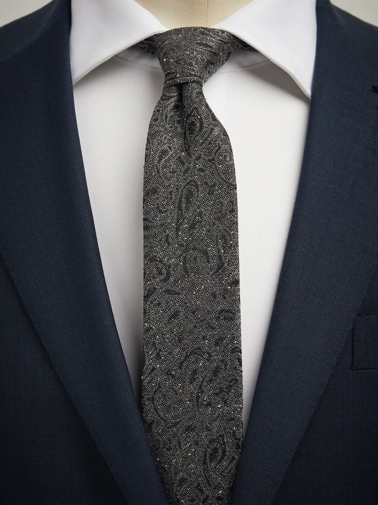 Grey Tie Paisley