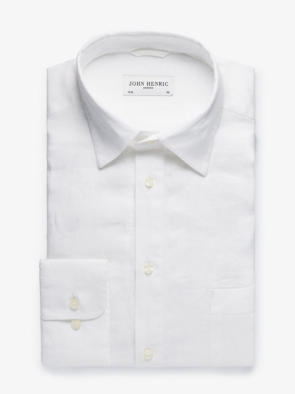 Hør K/Æ Skjorte 'Horsens' - Optical White