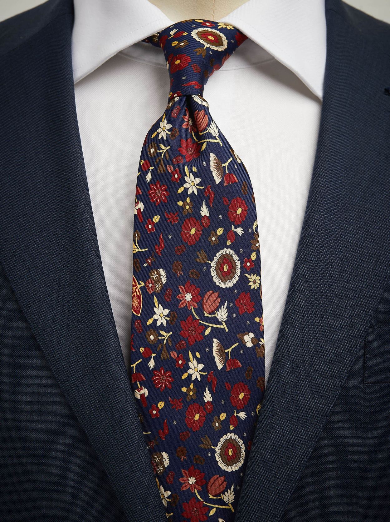 Blue Tie Floral