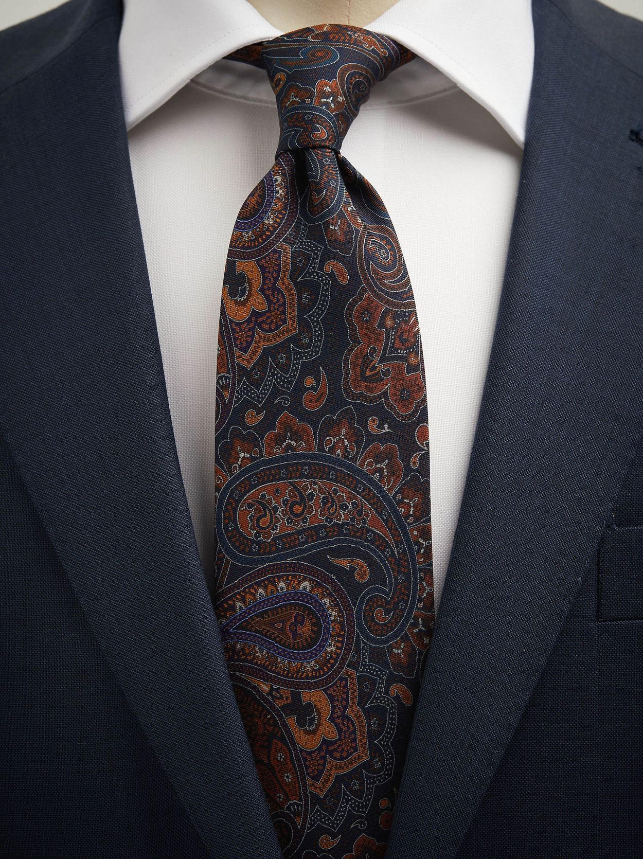 Braune Paisley Krawatte