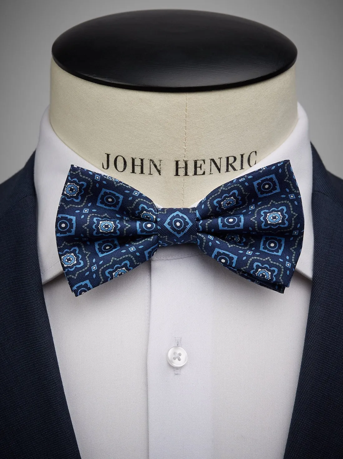 Blue Bow Tie Geometric