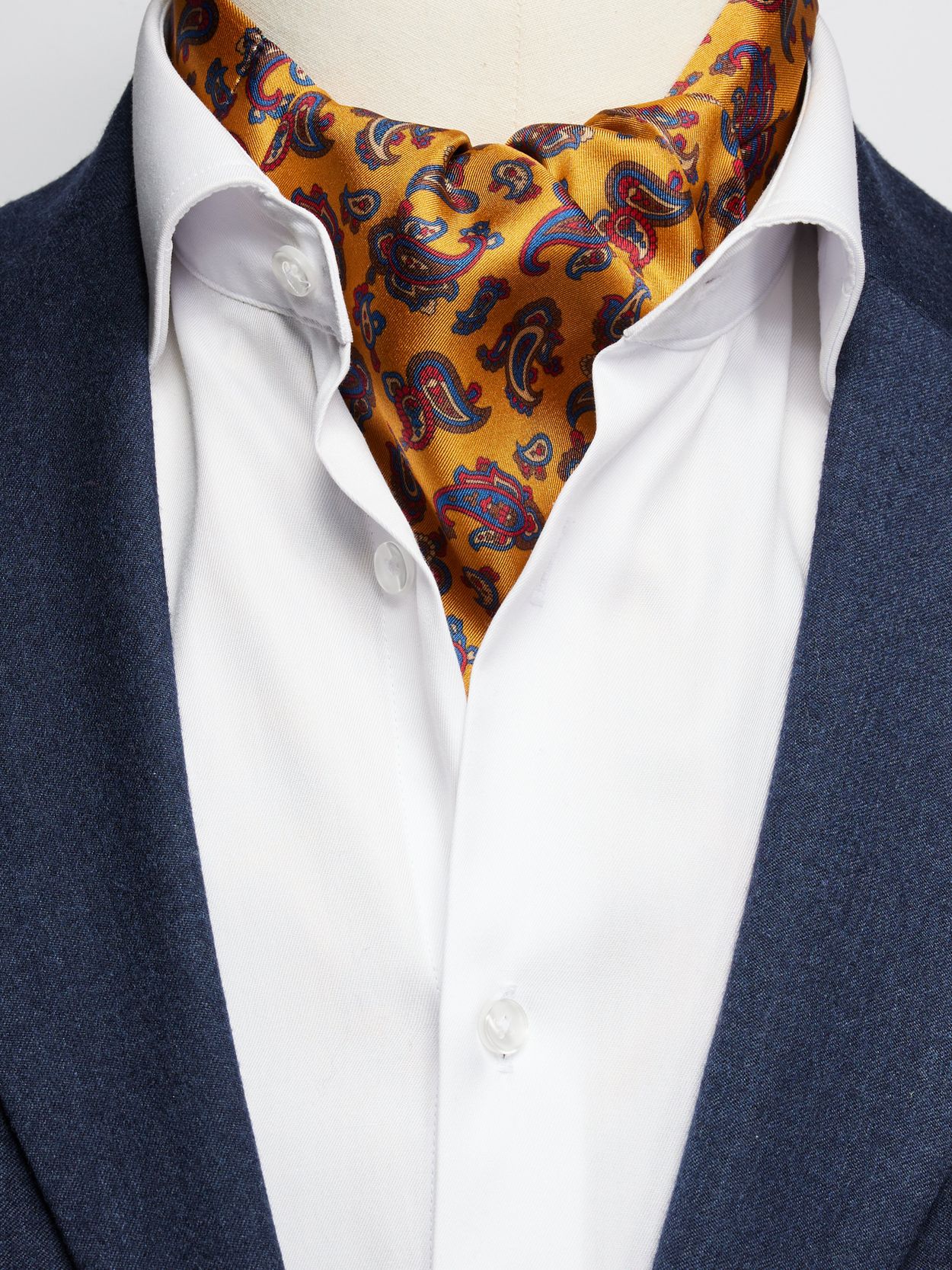 Orange Ascot Paisley