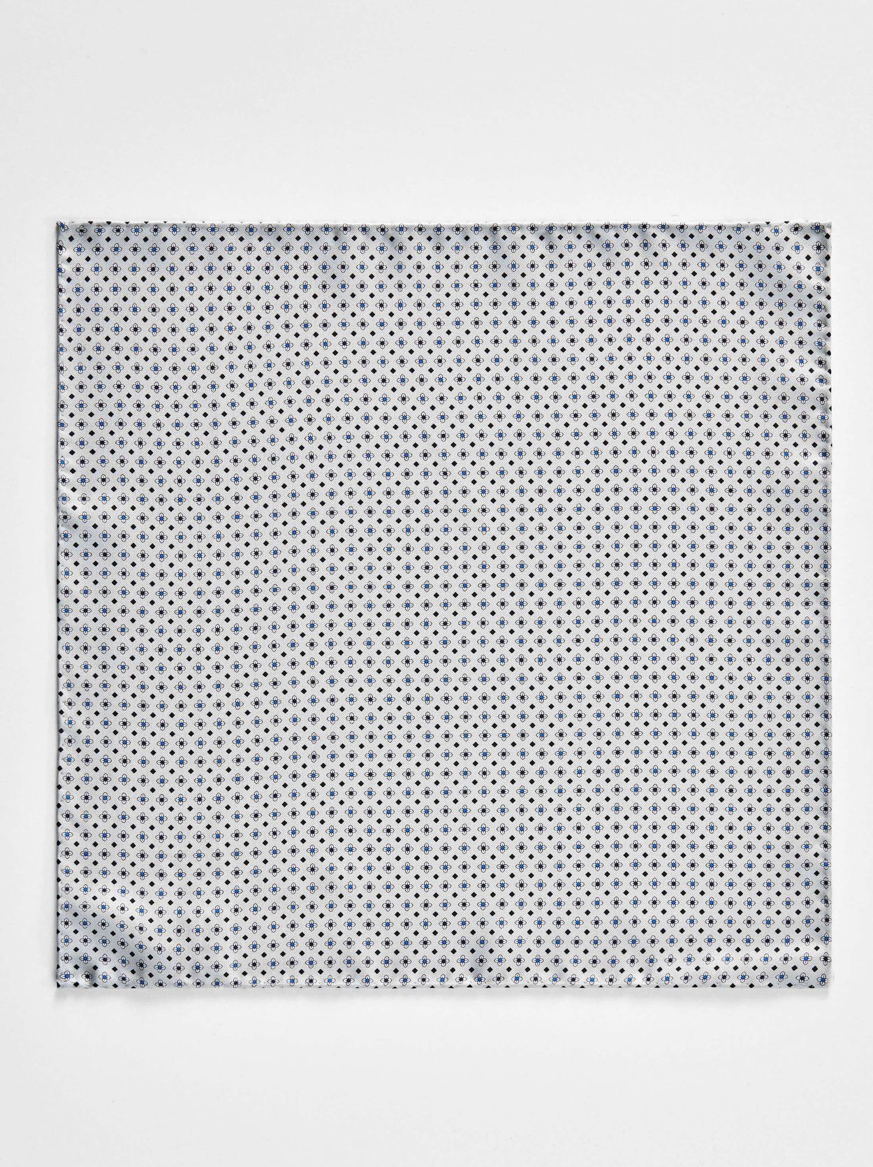 Grey Pocket Square Motif