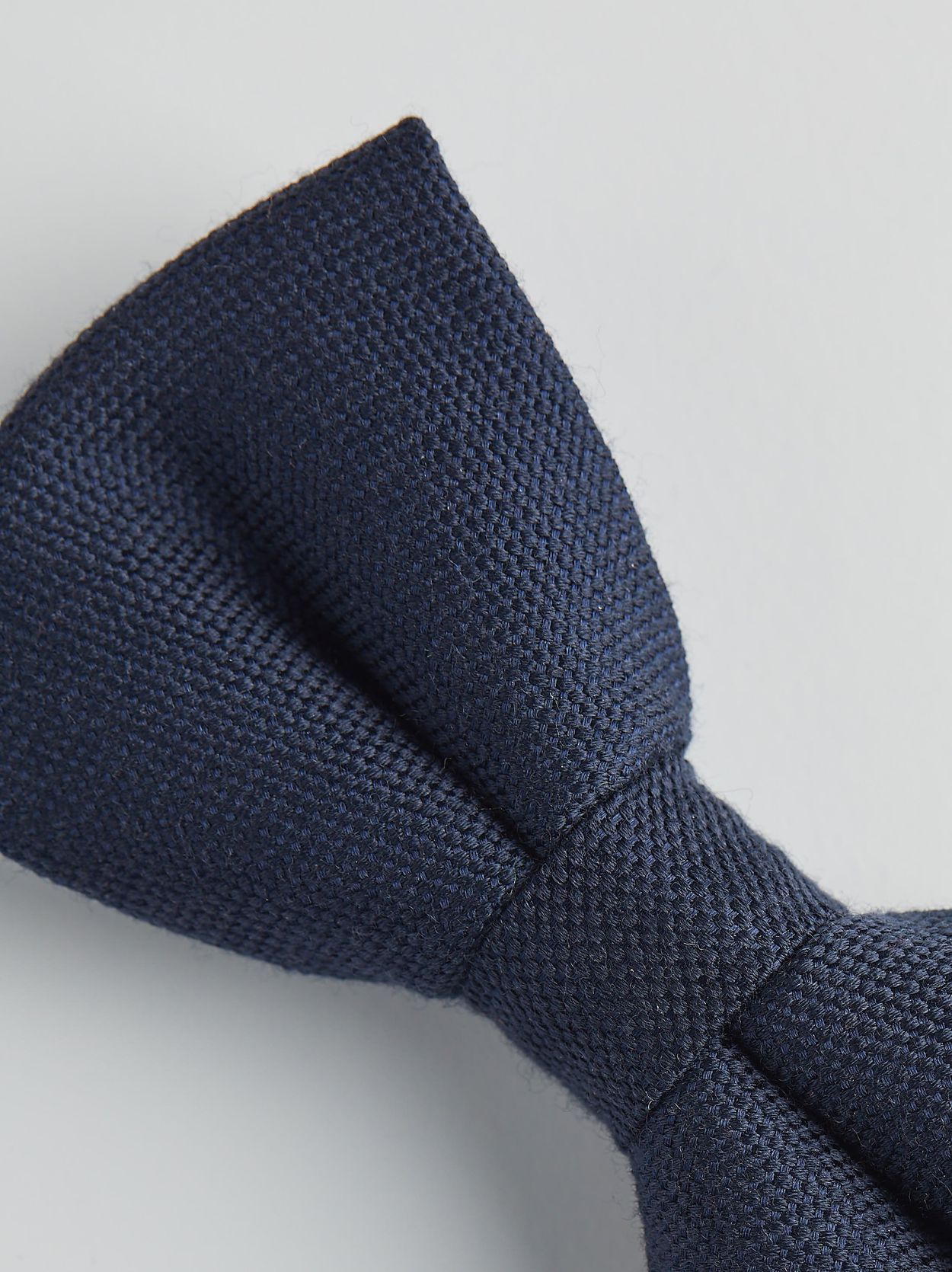 Blue Bow Tie Wool 