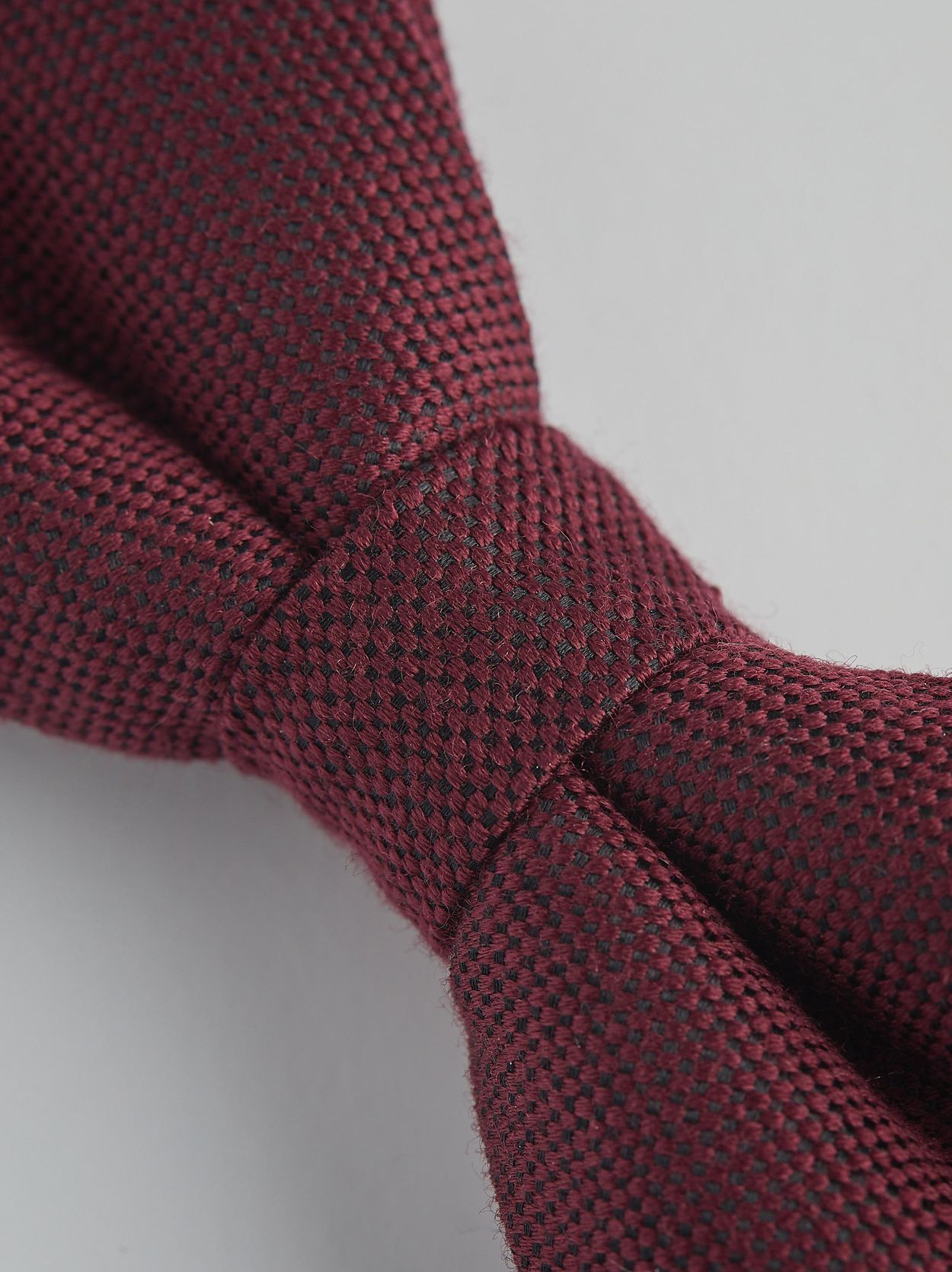 Burgundy Bow Tie Wool 