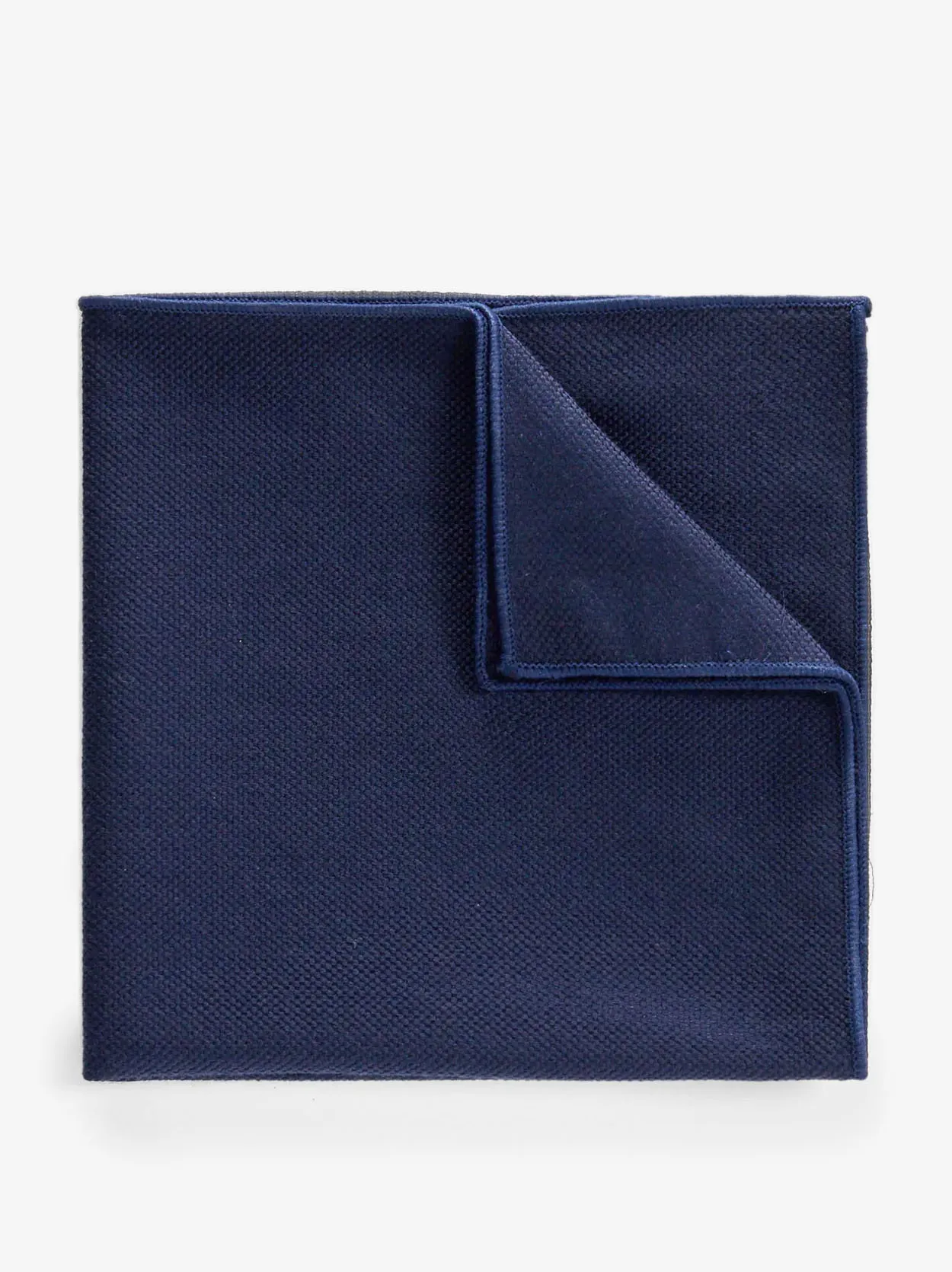 Blue Pocket Square Wool