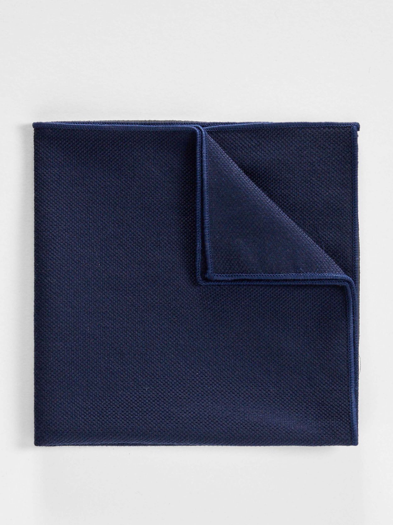 Blue Pocket Square Wool