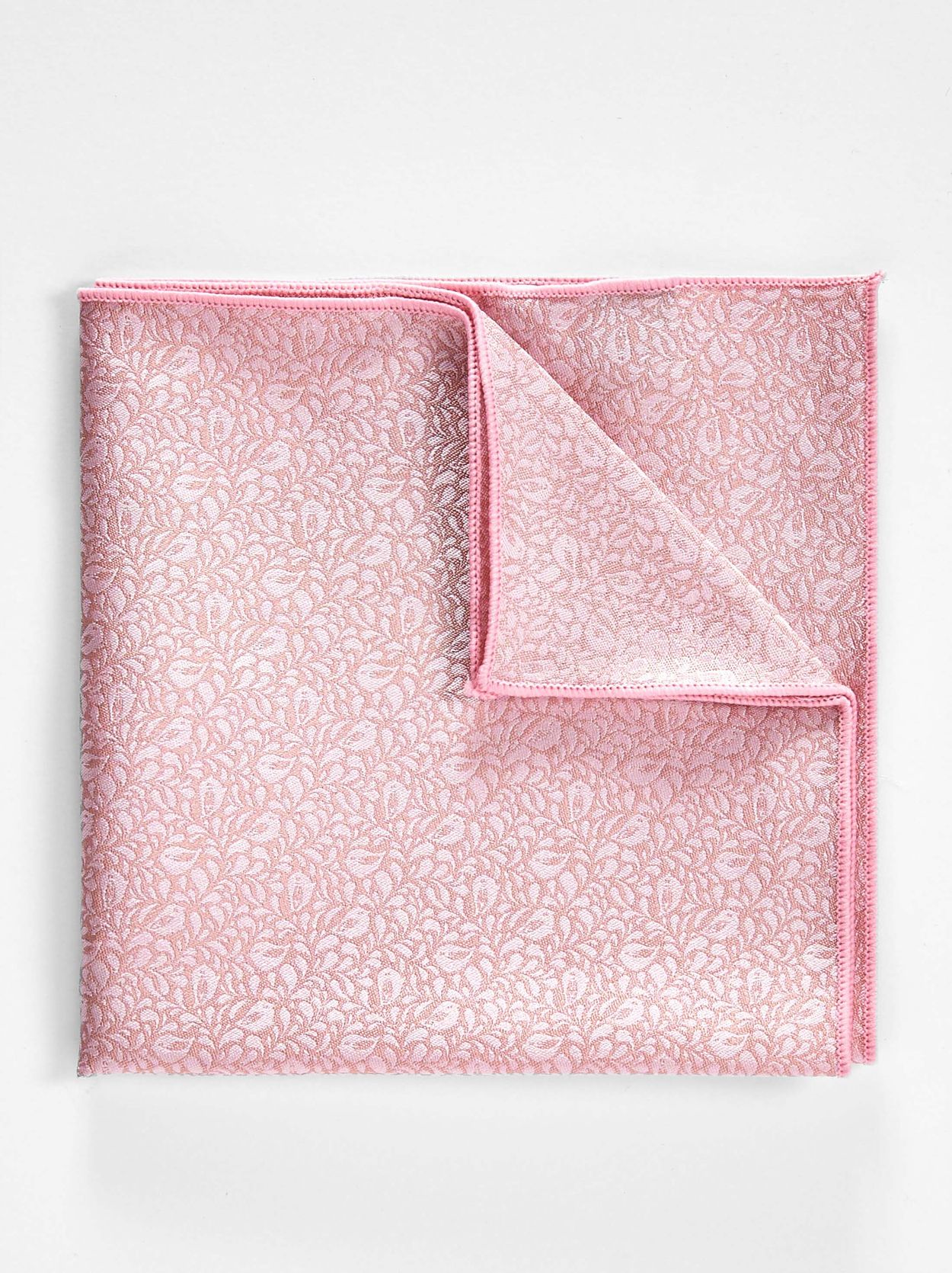 Pink Pocket Square Floral