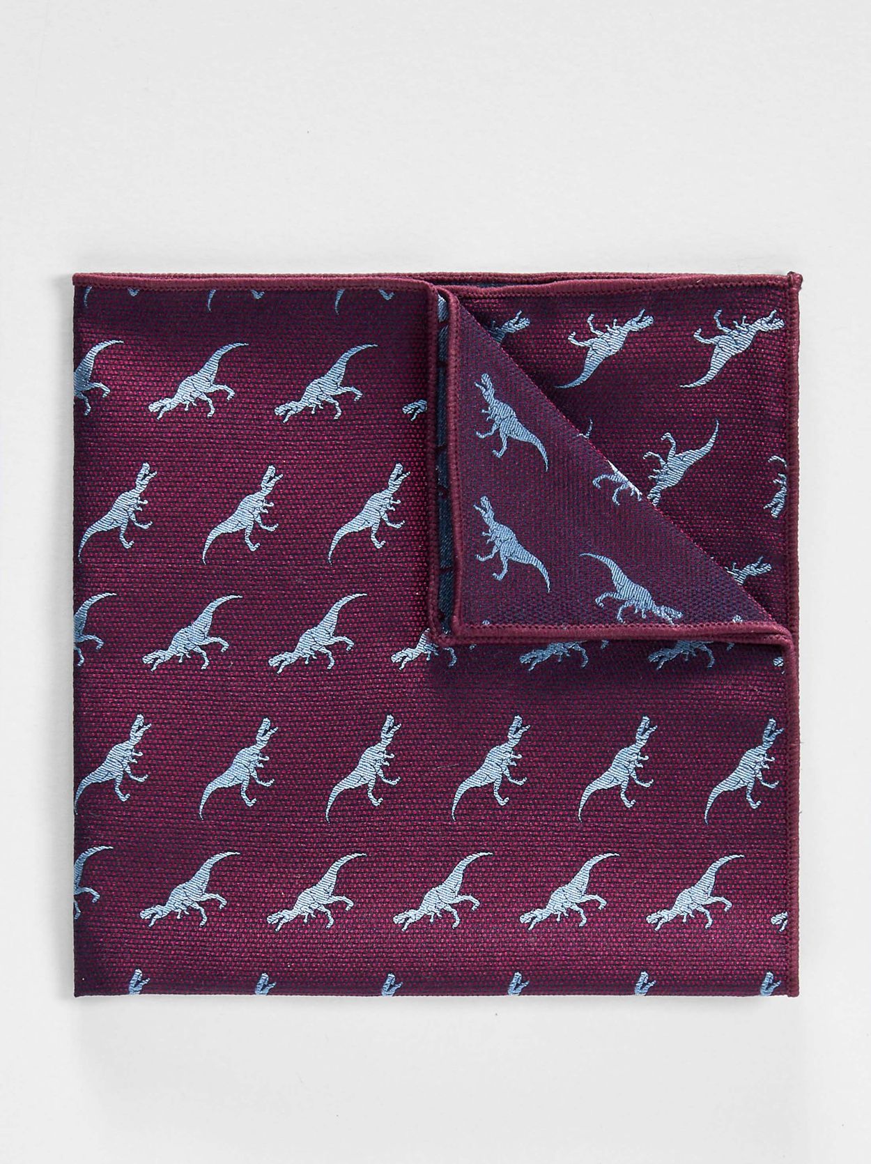 Burgundy Pocket Square Motif