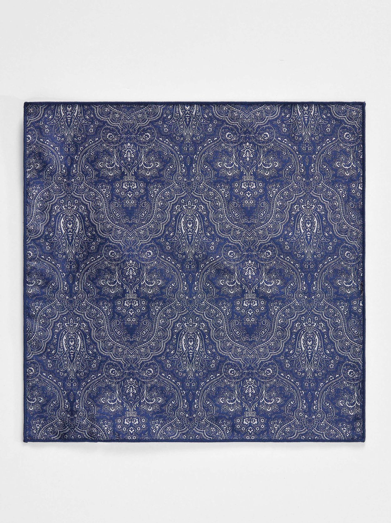 Blue Pocket Square Paisley