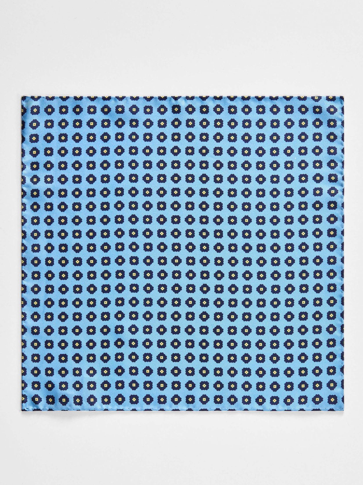 Blue Pocket Square Geometric
