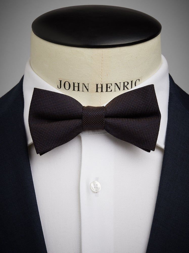 Bow Tie Wool Grey - Silk - Buy online | John Henric