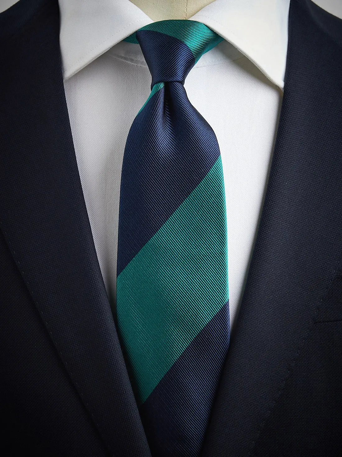 Blue & Green Tie Club Striped