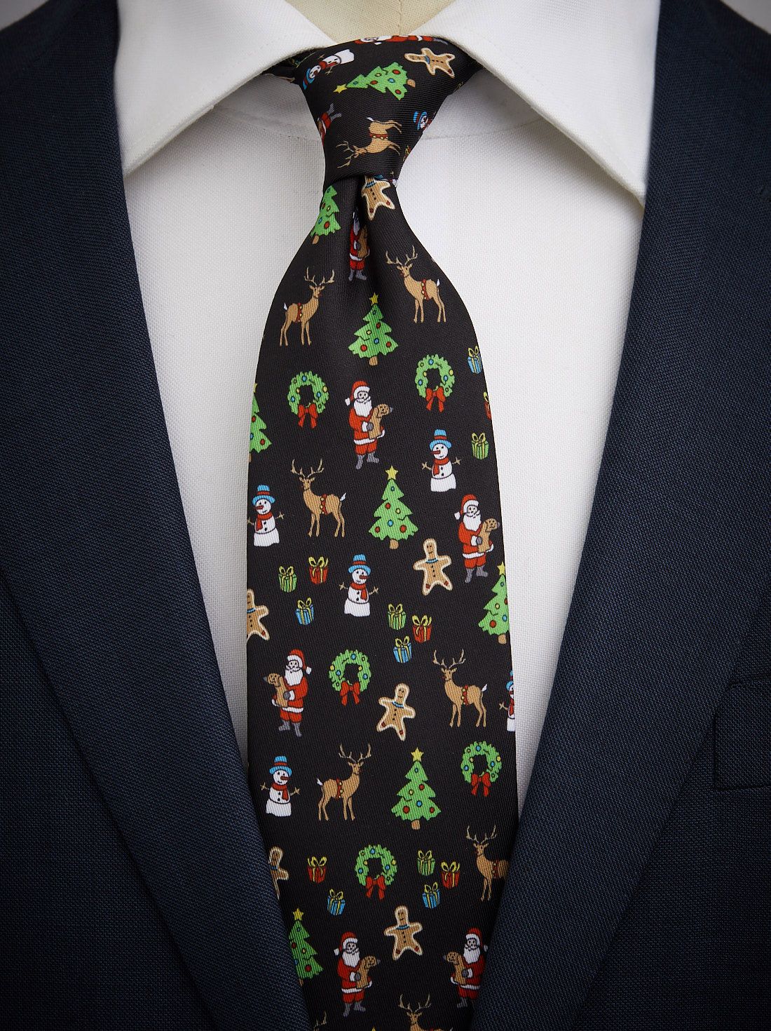 Black Christmas Tie