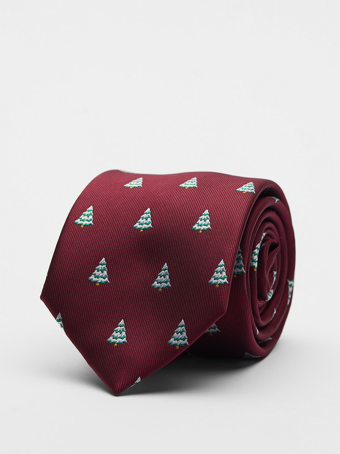 Burgundy Christmas Tie