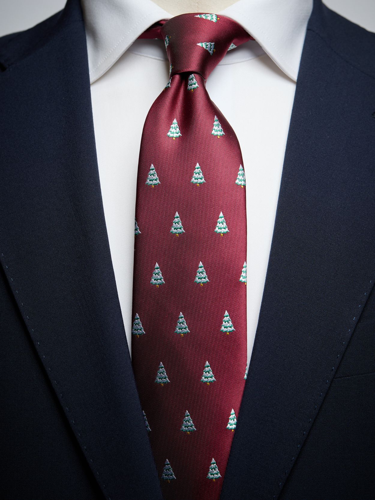 Burgundy Christmas Tie