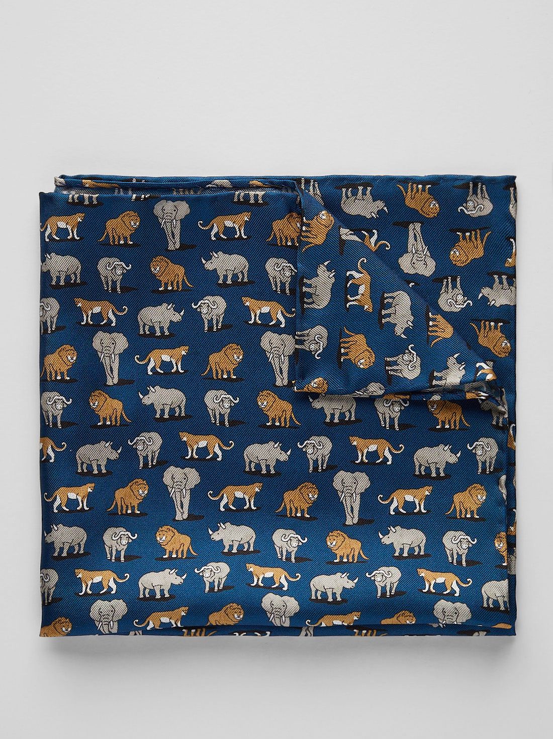 Blue Pocket Square Motif