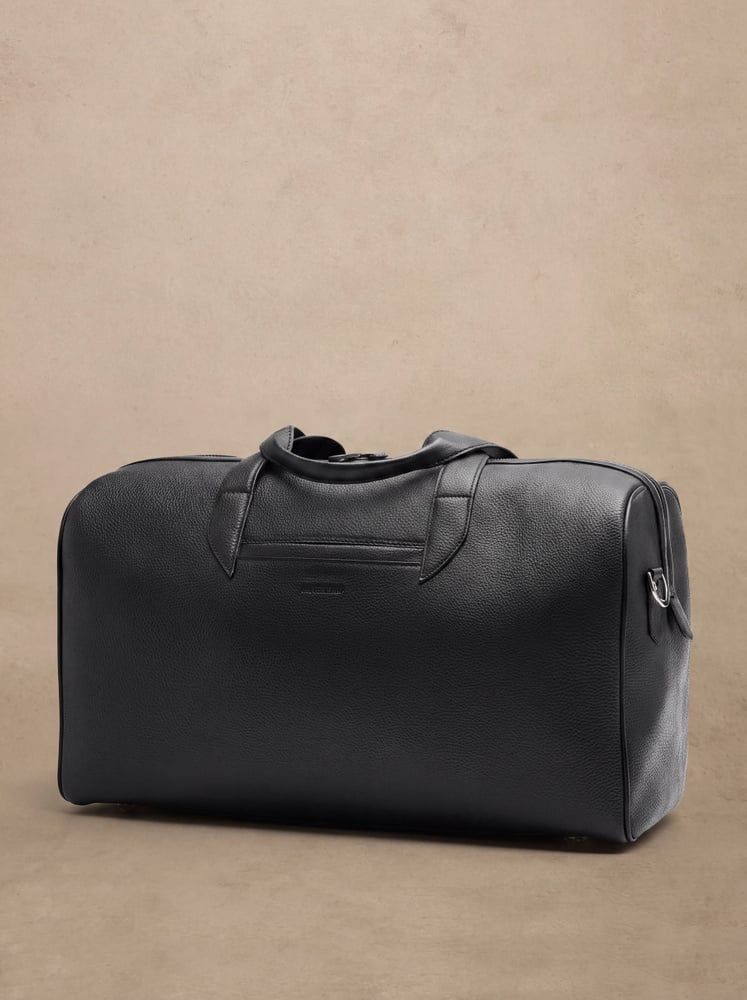 Black Weekend Bag - Leather - Buy online | John Henric