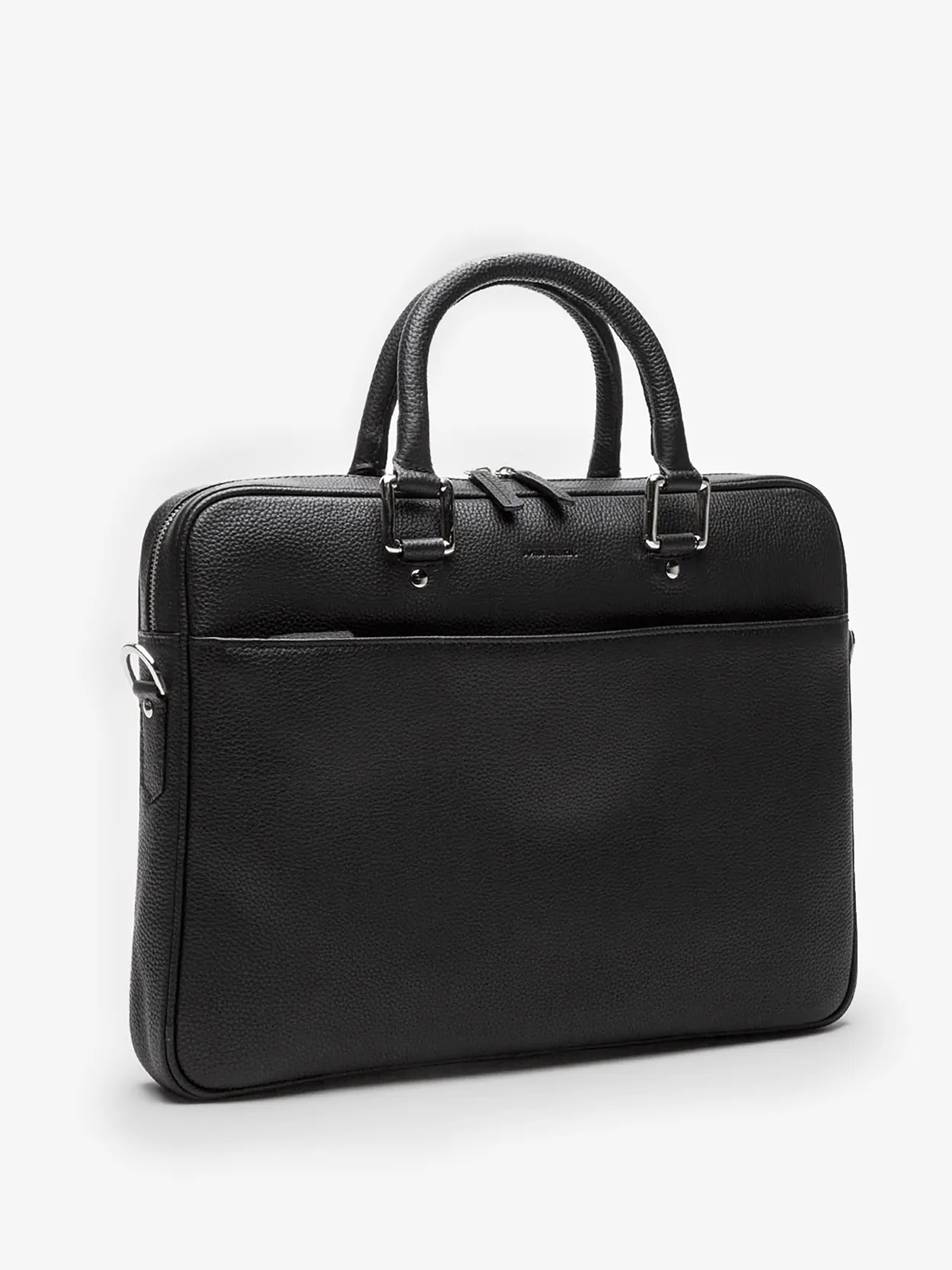 Men's black best sale leather laptop bag