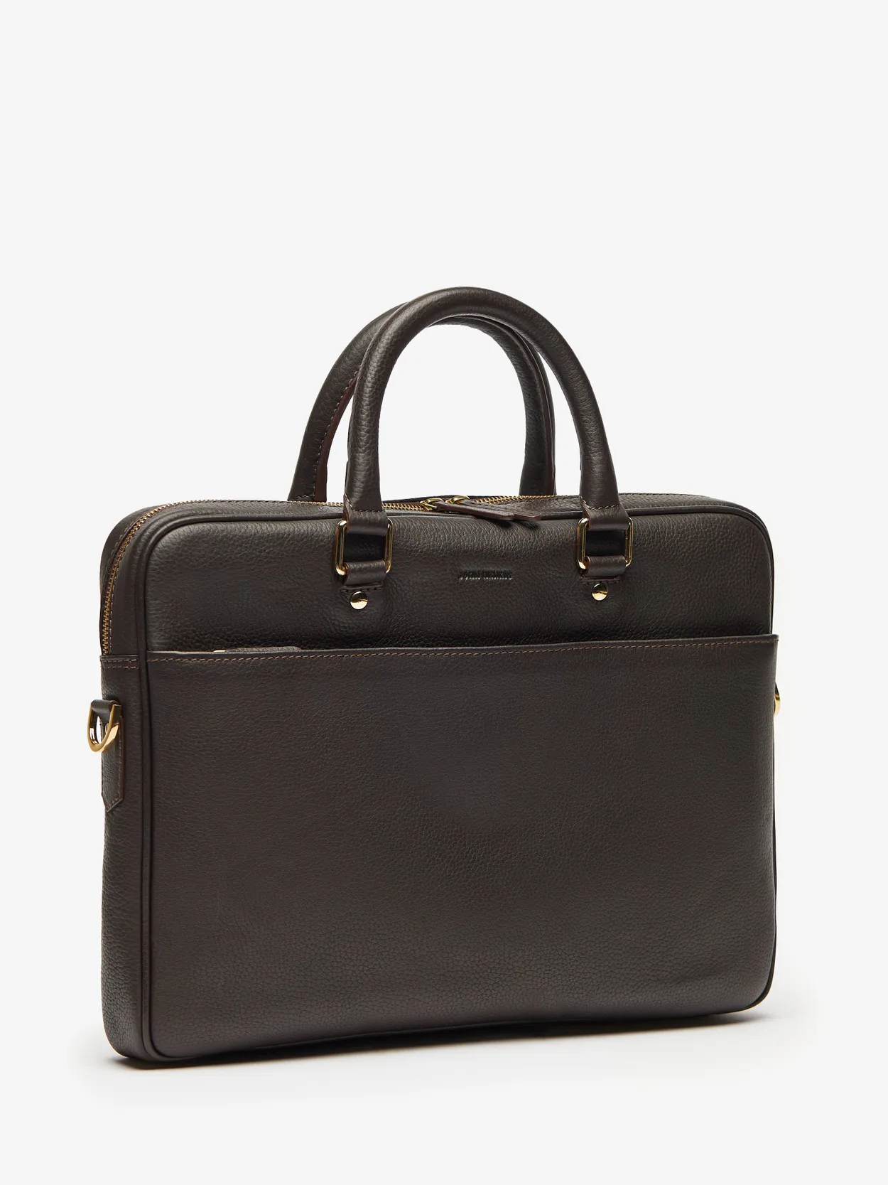 Mens black leather outlet laptop bag