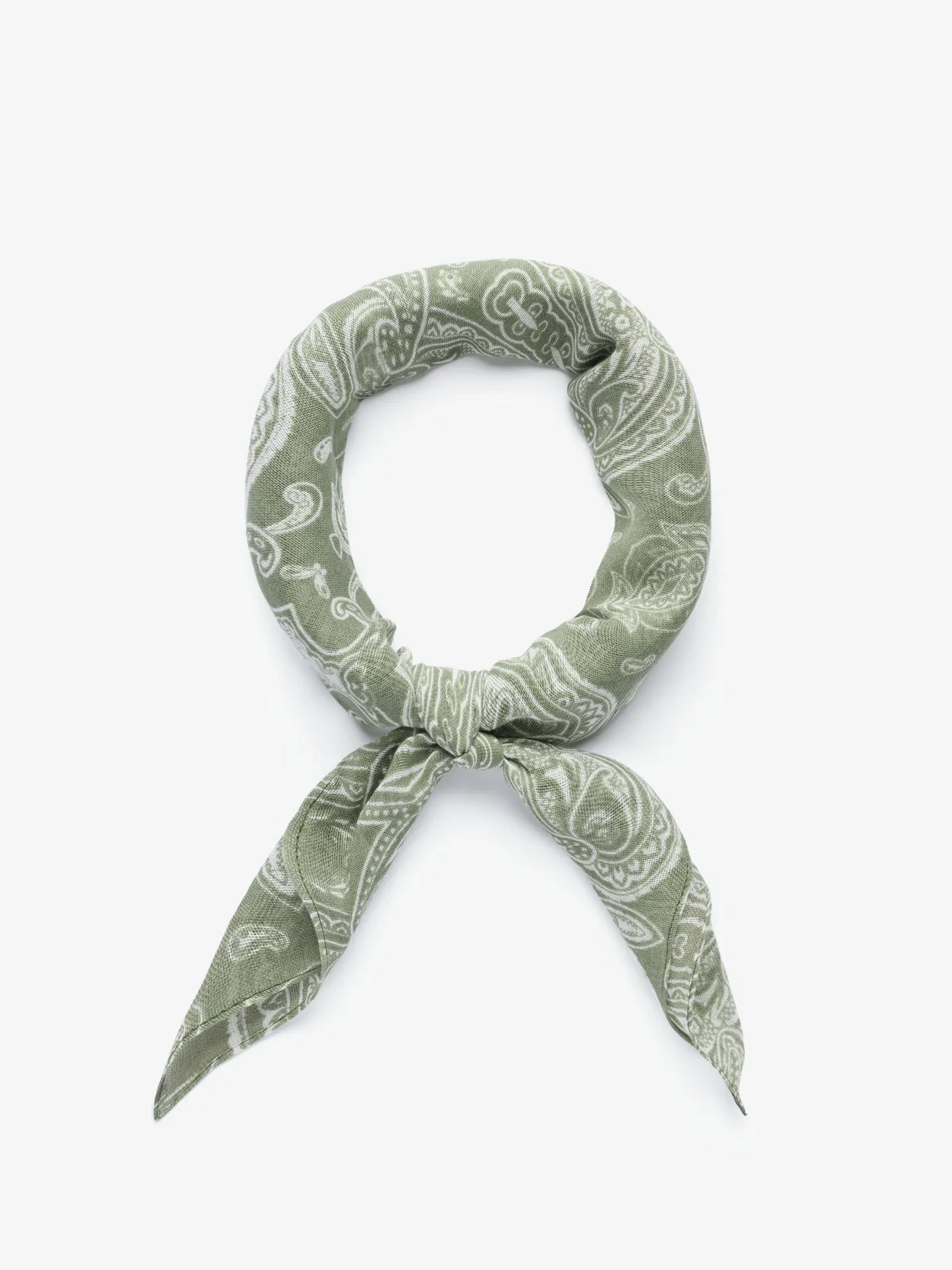 Lichtgroene Bandana Paisley