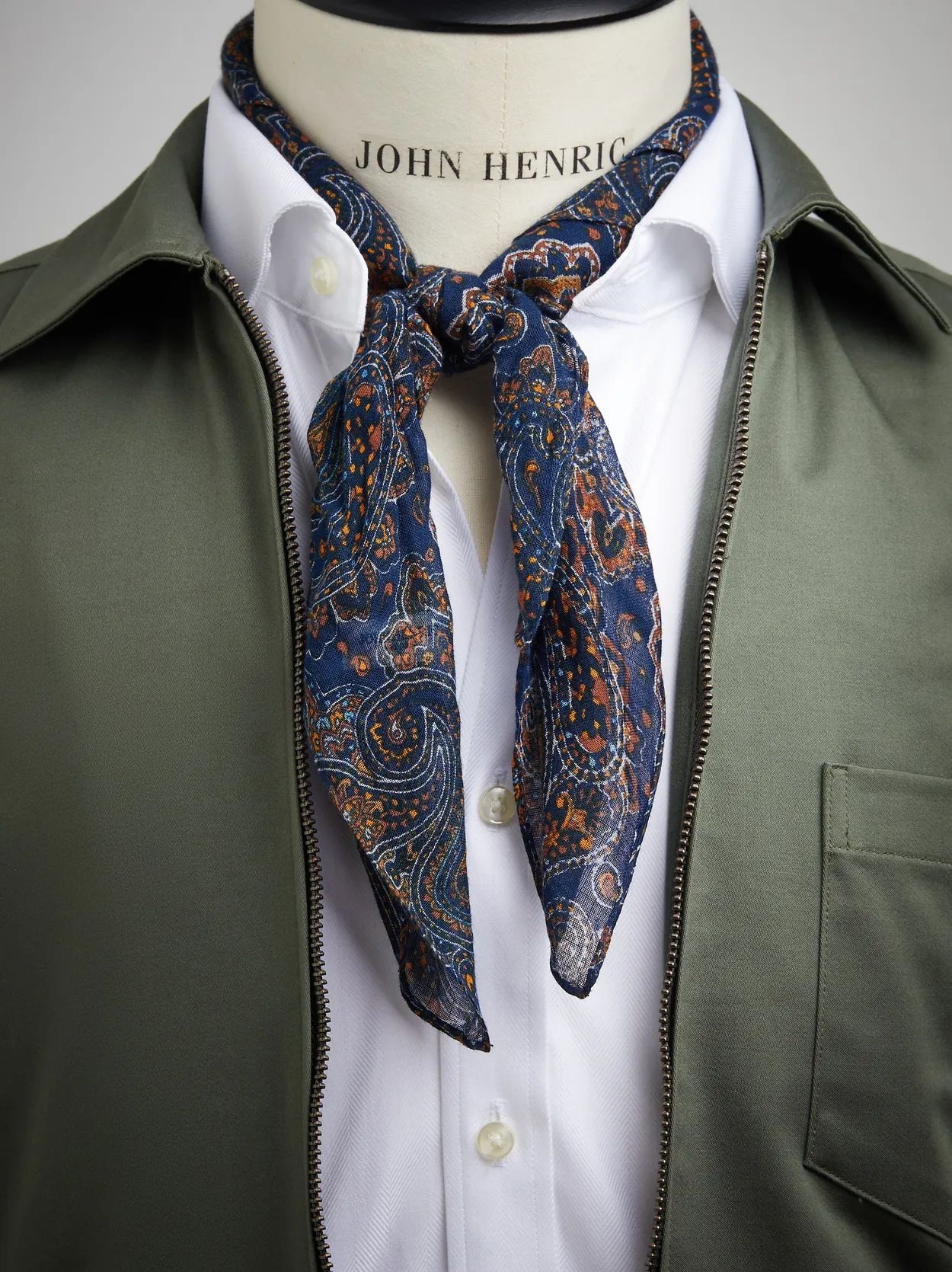 Blauwe Bandana Paisley