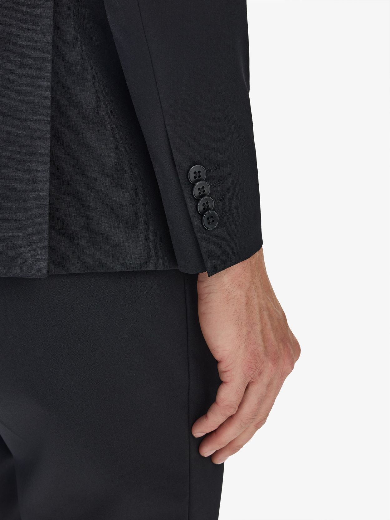 Image number 5 for product Black Suit Stretch Wool Mix