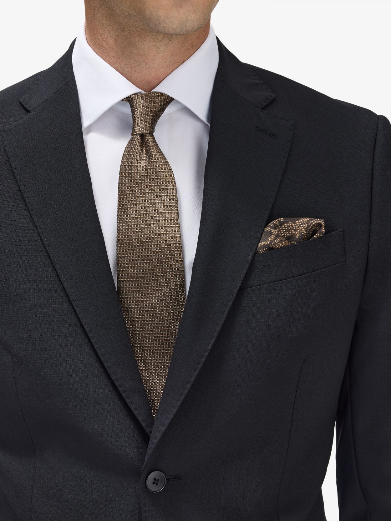 Image number 3 for product Black Suit Stretch Wool Mix